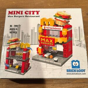 Brick Loot Building Set Mini City Max Burgers Restaurant